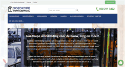 Desktop Screenshot of goedkope-werkkleding.nl
